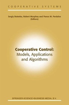 Cooperative Control: Models, Applications and Algorithms