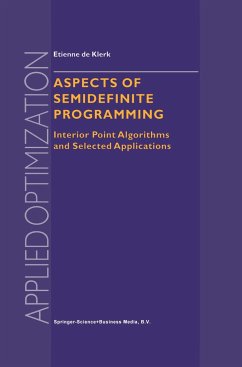 Aspects of Semidefinite Programming - Klerk, E. de