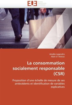 La Consommation Socialement Responsable (Csr)