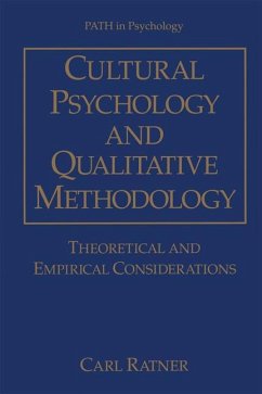 Cultural Psychology and Qualitative Methodology - Ratner, Carl