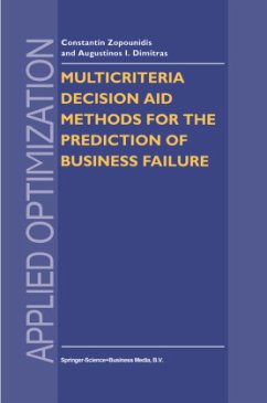 Multicriteria Decision Aid Methods for the Prediction of Business Failure - Zopounidis, Constantin;Dimitras, Augustinos. I.