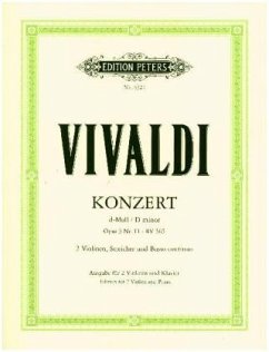 Konzert für 2 Violinen, Streicher und Basso continuo d-moll op. 3 Nr. 11 RV 565 - Vivaldi, Antonio