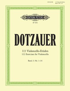 113 Violoncello-Etüden - Heft 1: Nr. 1 -34 - Dotzauer, Justus Johann Friedrich