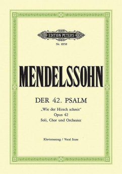 Psalm 42 Wie Der Hirsch Schreit Op. 42 (Vocal Score) - Mendelssohn Bartholdy, Felix