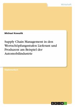 Supply Chain Management in den Wertschöpfungsstufen Lieferant und Produzent am Beispiel der Automobilindustrie - Kowalik, Michael
