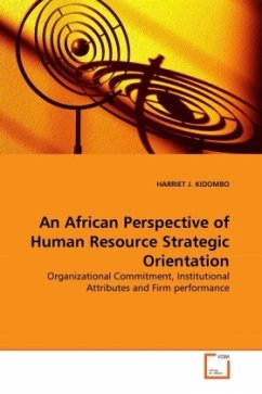 An African Perspective of Human Resource Strategic Orientation - KIDOMBO, HARRIET J.