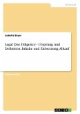 Legal Due Diligence - Ursprung und Definition, Inhalte und Zielsetzung, Ablauf