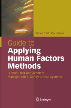 Guide to Applying Human Factors Methods - Cacciabue, Carlo