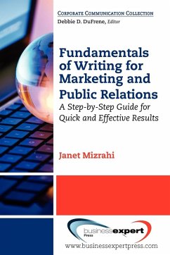 Fundamentals of Writing for Marketing and Public Relations - Mizrahi, Janet