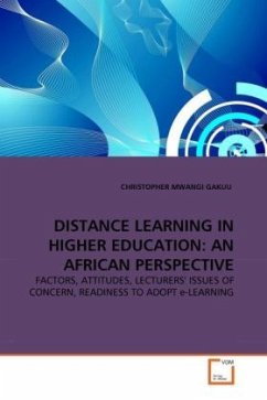 DISTANCE LEARNING IN HIGHER EDUCATION: AN AFRICAN PERSPECTIVE