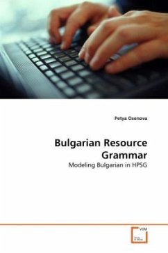 Bulgarian Resource Grammar - Osenova, Petya