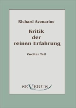 Kritik der reinen Erfahrung - Avenarius, Richard