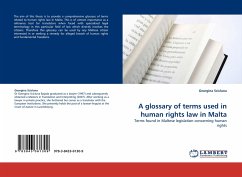 A glossary of terms used in human rights law in Malta - Scicluna, Georgina