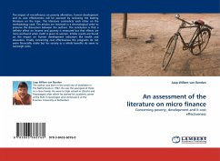An assessment of the literature on micro finance - van Randen, Jaap Willem