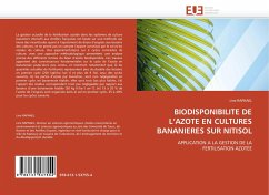 Cover BIODISPONIBILITE DE L''AZOTE EN CULTURES BANANIERES SUR NITISOL