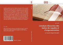 L''analyse discursive des textes de requête et d''argumentation - KARA, eref