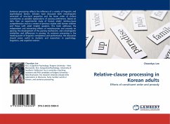 Relative-clause processing in Korean adults