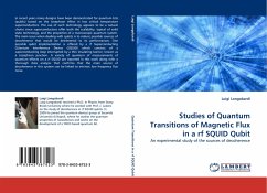 Studies of Quantum Transitions of Magnetic Flux in a rf SQUID Qubit