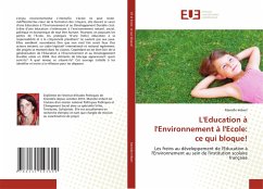 Cover L'Education à l'Environnement à l'Ecole: ce qui bloque!