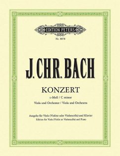 Konzert für Viola und Orchester c-Moll - Bach, Johann Christian;Casadesus, Henri
