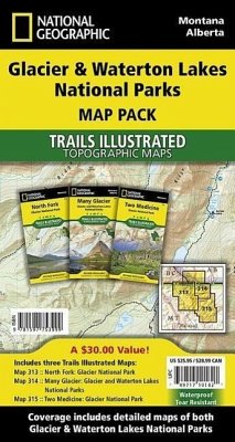 Glacier and Waterton Lakes National Parks [Map Pack Bundle] - National Geographic Maps