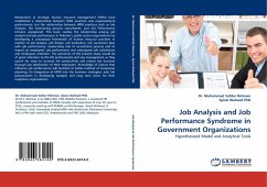 Job Analysis and Job Performance Syndrome in Government Organizations