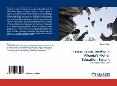 Access versus Quality in Albania¿s Higher Education System
