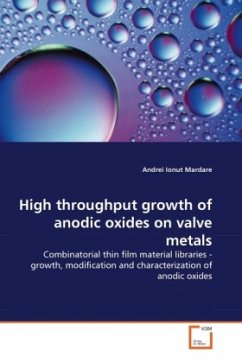 High throughput growth of anodic oxides on valve metals - Mardare, Andrei Ionut