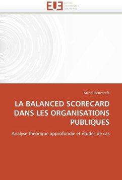 La Balanced Scorecard Dans Les Organisations Publiques - Benzerafa, Manel