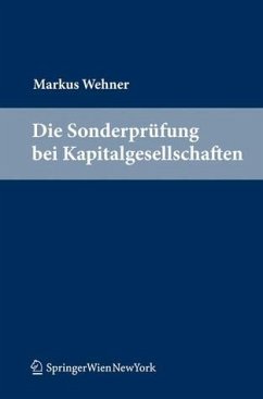 Cover Die Sonderprüfung bei Kapitalgesellschaften