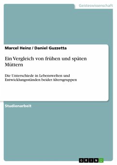 Ein Vergleich von frühen und späten Müttern - Guzzetta, Daniel; Heinz, Marcel; Neroladakis, Magdalena; Wagner, Anna-Lena