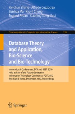 Database Theory and Application, Bio-Science and Bio-Technology