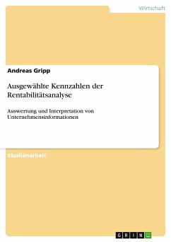 Ausgewählte Kennzahlen der Rentabilitätsanalyse - Gripp, Andreas