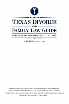 Texas Divorce and Family Law Guide - Todd, David