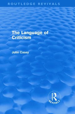 The Language of Criticism - Casey, John
