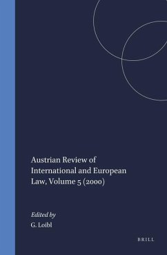 Austrian Review of International and European Law, Volume 5 (2000)