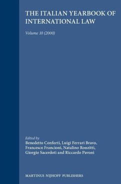 The Italian Yearbook of International Law, Volume 10 (2000)