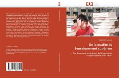 De la qualité de l'enseignement supérieur - VALLEAN, TINDAOGO