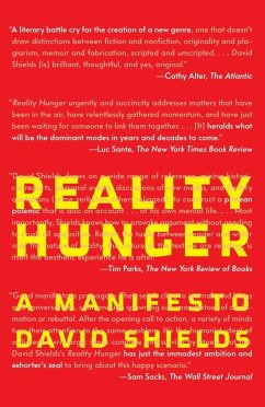 Reality Hunger - Shields, David