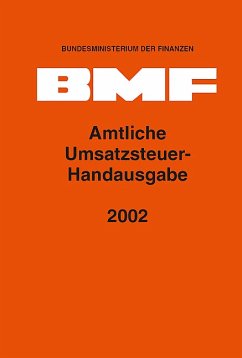 Amtliche Umsatzsteuer-Handausgabe 2002 - Bundesministerium der Finanzen (BMF) (Hrsg.)