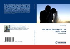 The Shona marriage in the Shona novel