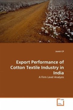Cover Export Performance of Cotton Textile Industry in India