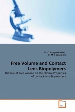 Free Volume and Contact Lens Biopolymers