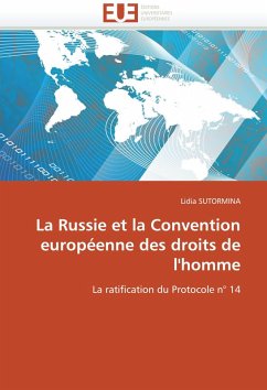 Cover La Russie et la Convention européenne des droits de l''homme