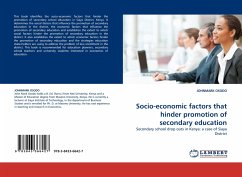 Socio-economic factors that hinder promotion of secondary education - OSODO, JOHNMARK