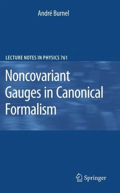 Noncovariant Gauges in Canonical Formalism - Burnel, André