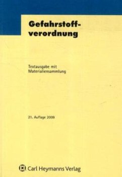Cover Gefahrstoffverordnung (GefStoffV)
