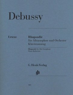 Rhapsodie für Altsaxophon und Orchester, Klavierauszug u. 2 Einzelstimmen - Claude Debussy - Rhapsodie für Altsaxophon und Orchester