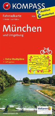 Kompass Fahrradkarte München und Umgebung / Kompass Fahrradkarten