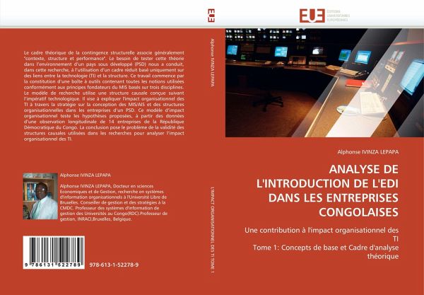 ANALYSE DE L''INTRODUCTION DE L''EDI DANS LES ENTREPRISES CONGOLAISES